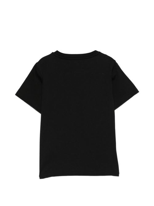 T-shirt unisex Balmain Kids nera e bianca con logo BALMAIN Kids | BY8R11Z3672930BC